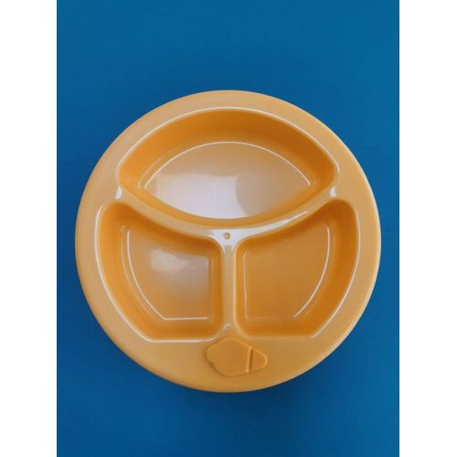 Jaune Foncé - Assiette Chauffante De 300ml, Bol De Plat, Nourriture Pour Bébé, Chauffage De La Chambre D'eau Chaude, Alimentation Des Enfants Sans Bpa, Plat Chauffant Et Assiette