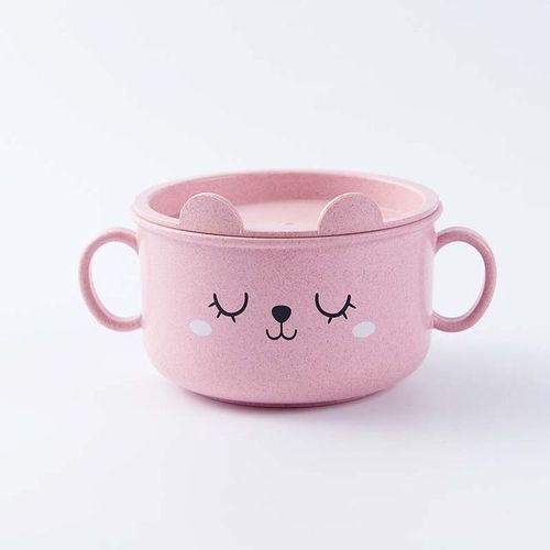 Rose - Assiette Bol D'alimentation Pour Bébé, Récipient De Nourriture Pour Enfants, Set De Table 1 Pièce