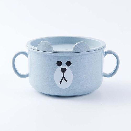 Bleu - Assiette Bol D'alimentation Pour Bébé, Récipient De Nourriture Pour Enfants, Set De Table 1 Pièce