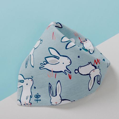 Lapin Coquin - Bavoir En Coton Pour Enfant, Écharpe Triangulaire, Double Face, Serviette De Salive, Personnalisé, Anti-Salissure, Absorbant, Poche De Salive Pour Bébé