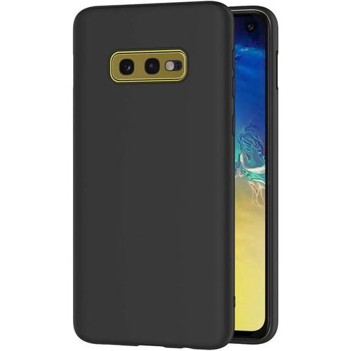 Coque Samsung Galaxy S10e, Noir Silicone Coque pour Samsung S10e Housse Galaxy S10e Noir Silicone Etui Case