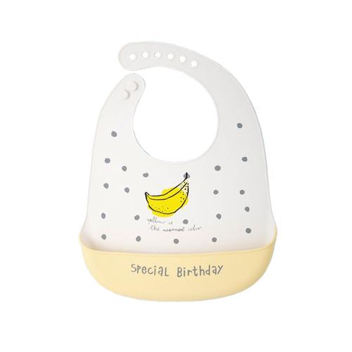 Banana Bang - Bavoirs En Silicone Souple Pour Bébé, Imprimés Dessin Animé, Ventouse, Bol, Assiette, Tasse, Cuillère, Fourchette, Ensembles, Plats Antidérapants Pour Enfants