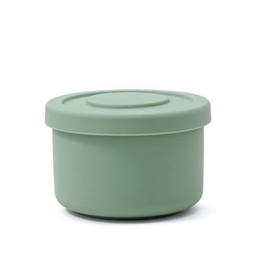 Vert Petit - Boîte De Rangement Des Aliments En Silicone Pour Bébé, Bol Rond Bento De Cuisine, Vaisselle Chauffante Pour Micro-Ondes, Assiettes, Vaisselle Pour Enfants