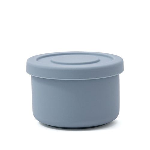 Bleu Petit - Boîte De Rangement Des Aliments En Silicone Pour Bébé, Bol Rond Bento De Cuisine, Vaisselle Chauffante Pour Micro-Ondes, Assiettes, Vaisselle Pour Enfants