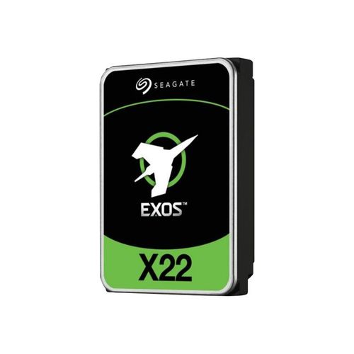 Seagate Exos X22 ST22000NM001E - Disque dur - 22 To - interne - 3.5" - SATA 6Gb/s - 7200 tours/min - mémoire tampon : 512 Mo