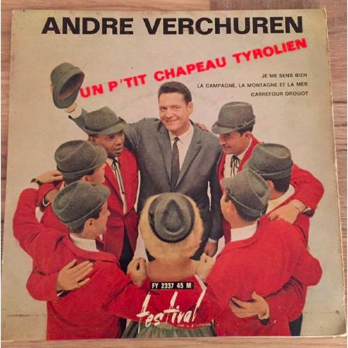 Vinyle 45 Tours-André Verchuren-Un P'tit Chapeau Tyrolien