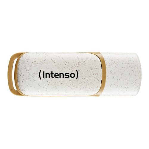 Intenso Green Line - Clé USB - 128 Go - USB 3.2 Gen 1 - brun, beige