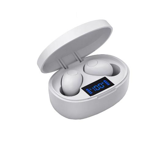 NVAHVA 10 heures de temps de musique Bluetooth Écouteurs sans fil Mini casque pour iPhone Xiao mi Android Téléphones portables TV PC Conduite de voiture-double blanc T12