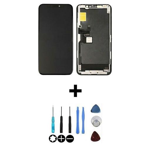 Ecran Complet Lcd + Vitre Tactile Soft Oled Noir Pour Apple Iphone 11 Pro A2160 A2215 A2217