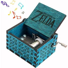 The Legend Of Zelda Music Box, manivelle antique en bois sculpté