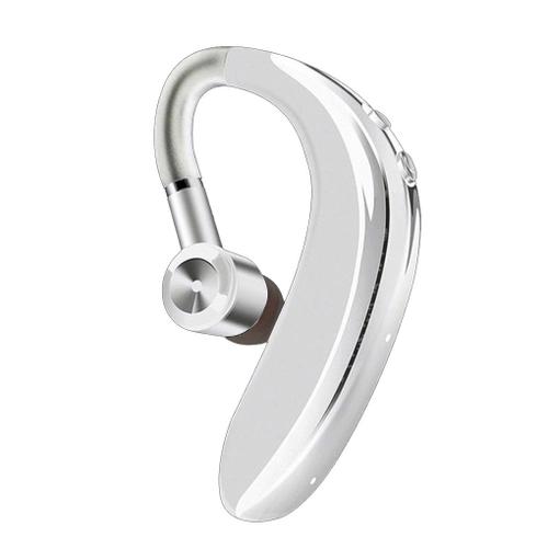 OLAF Business Casque sans fil V5.2 Écouteurs avec affichage de puissance Écouteurs Bluetooth Simple dans l'oreille Crochet Casque Gamer Écouteur-Blanc-s109 Pas de LED