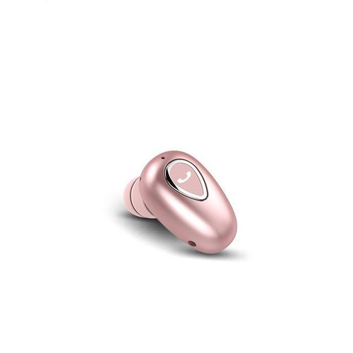 OLAF Single In Ear Bluetooth Écouteurs Mains Libres Sans Fil Casque Sport Gamer Casque Avec Micro Écouteurs TWS IPX5 Étanche-Rose Gold-YX01