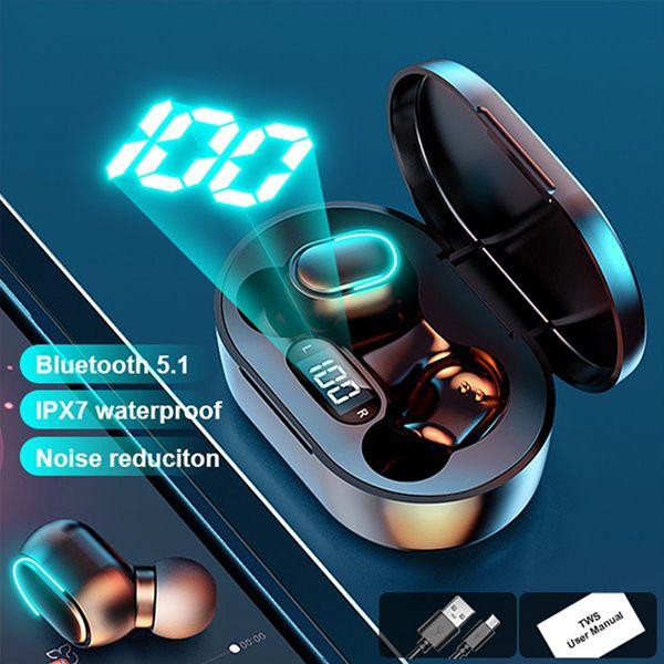 Ecouteur Sans Fil Bluetooth 5.3 Son Hi-Fi Stéréo Étanche IPX7 CAPOXO Oreillette  Bluetooth Écran LED