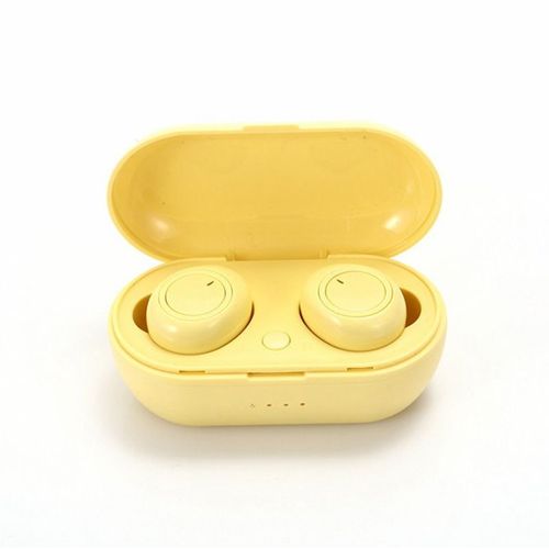 Y50 TWS Bluetooth Écouteur 5.0 Casque Sans Fil IPX7 Étanche Deep Bass Écouteurs Véritable Casque Stéréo Sans Fil Sport Écouteurs-jaune
