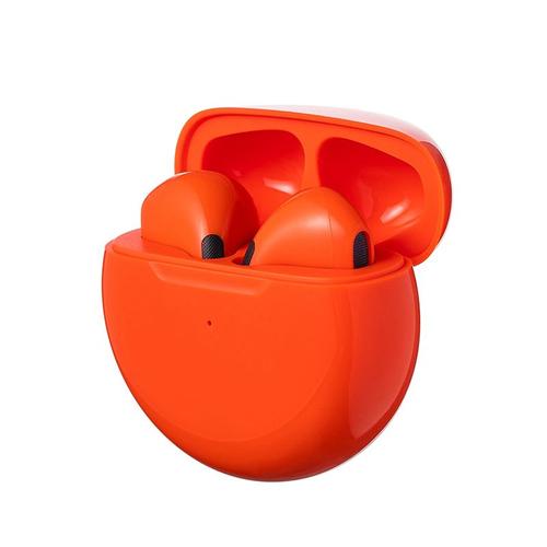 Oreillette Bluetooth sans fil d'origine Pro6 tws 5.0 Écouteurs Bluetooth Écouteurs Sport Smart Touch Music Headset Pour tous les smartphones-orange