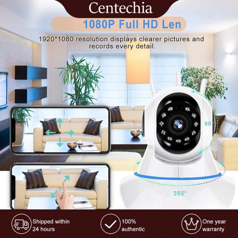 1.3 Mp Camra de surveillance 1080p Wifi Ptz Ip Camra Baby ... - 2