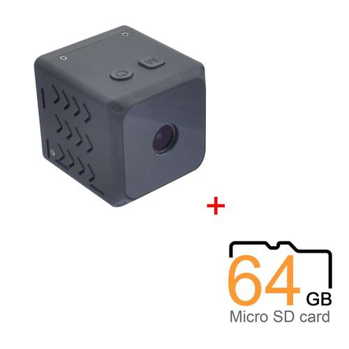 Caméra IP WiFi WD5 Caméscope portable sans fil Point d'acces a distance Caméra P2P HD 720P DVR IR Vision nocturne Détection de mouvement, carte Micro SD 64 Go