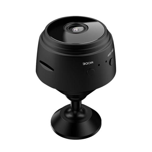 A9 Mini caméra IP WiFi 1080P HD capteur de mouvement IR caméra de vision nocturne caméscope DVR avec accessoires de base Sport DV, noir