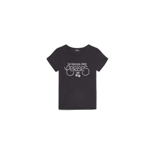 T Shirt Le Temps Des Cerises Domi Femme Noir