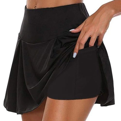 Jupe De Surintendant Deux Pièces Pour Femme,Poche Solide Pour Document,Faux Pantalon,Taille Moyenne,Mode Sexy,Style Simple,Chaud,Dame,Été,2023