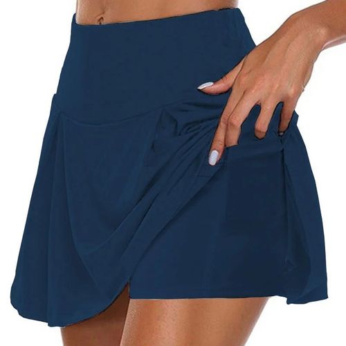 Jupe De Surintendant Deux Pièces Pour Femme,Poche Solide Pour Document,Faux Pantalon,Taille Moyenne,Mode Sexy,Style Simple,Chaud,Dame,Été,2023