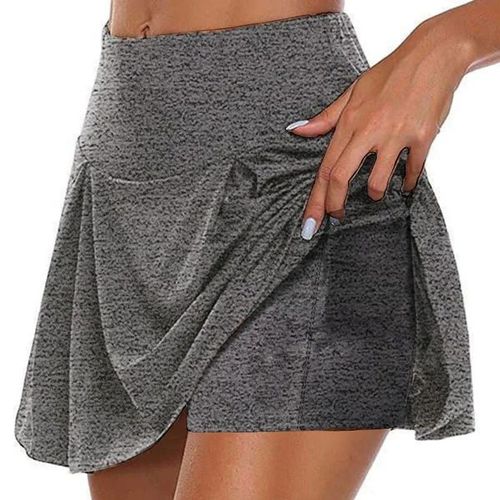 Jupe De Surintendant Deux Pièces Pour Femme,Poche Solide Pour Document,Faux Pantalon,Taille Moyenne,Mode Sexy,Style Simple,Chaud,Dame,Été,2023