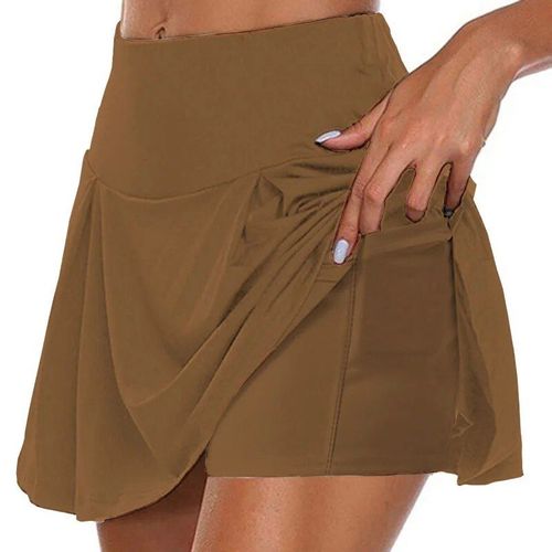 Jupe De Surintendant Deux Pièces Pour Femme,Poche Solide Pour Document,Faux Pantalon,Taille Moyenne,Mode Sexy,Style Simple,Chaud,Dame,Été,2023