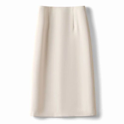 Jupe Mi-Longue Droite Taille Haute Élégante Pour Femme,Vêtements De Bureau,Streetwear,Mode,Mince,Monochromatique,Printemps,Été,Décontracté