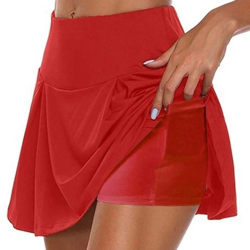 Jupe De Surintendant Deux Pièces Pour Femme,Poche Solide Pour Document,Faux Pantalon,Taille Moyenne,Mode Sexy,Style Simple,Chaud,Dame,Été,2023