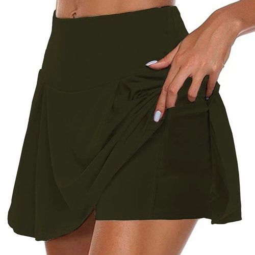 Jupe De Surintendant Deux Pièces Pour Femme,Poche Solide Pour Document,Faux Pantalon,Taille Moyenne,Mode Sexy,Style Simple,Chaud,Dame,Été,2023