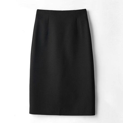 Jupe Mi-Longue Droite Taille Haute Élégante Pour Femme,Vêtements De Bureau,Streetwear,Mode,Mince,Monochromatique,Printemps,Été,Décontracté