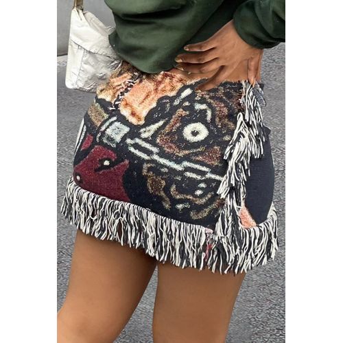 Mini Jupes Colorées À Pampilles Y2k Pour Femmes,Style Vintage,Décontracté,Mode Automne,2023