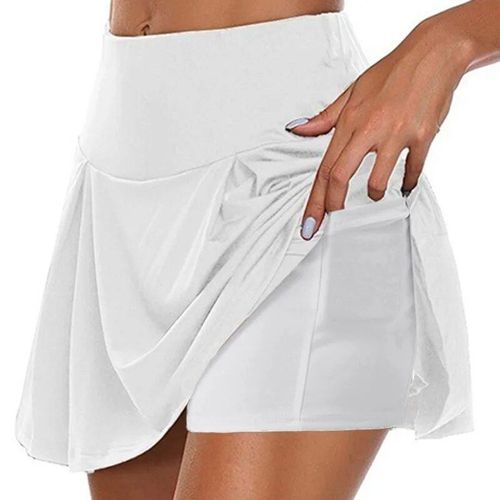 Jupe De Surintendant Deux Pièces Pour Femme,Poche Solide Pour Document,Faux Pantalon,Taille Moyenne,Mode Sexy,Style Simple,Chaud,Dame,Été,2023