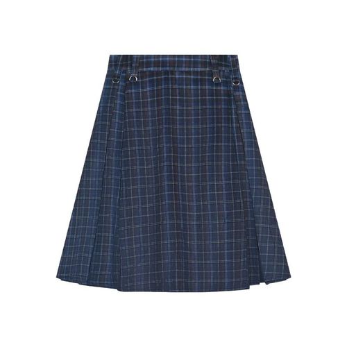 Jupe Mi-Longue Plissée À Carreaux Pour Femmes,Style Coréen,Mode Preppy,Vintage,Taille Haute,Ligne A,Tempérament,Été,Adt,Y2k