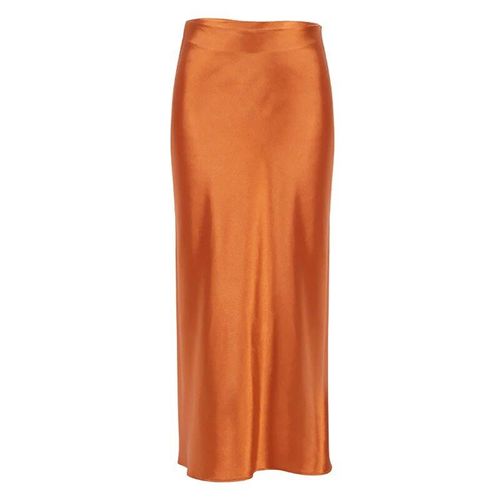 Jupe Longue En Satin Violet Uni Pour Femme,Taille Haute,Élégante,Pour Bureau,Midi,Printemps Été 2023