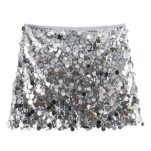 Trafza-Mini Jupe À Paillettes Pour Femmes,Jupes Courtes Sexy,Vintage Y2k,Vêtements D'été,Streetwear À La Mode