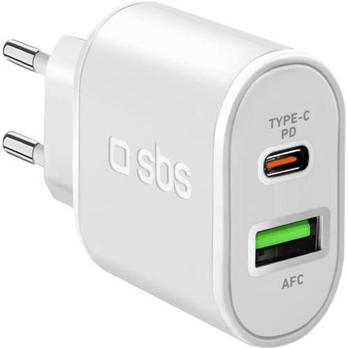 SBS 30W Multi Chargeur USB, Chargeur avec USB C Power Delivery et