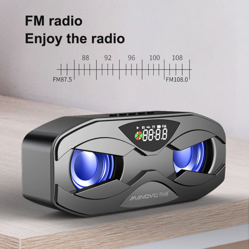 Cool Robot Design Haut-parleur Bluetooth LED Rhythm Flash Ha... - 3