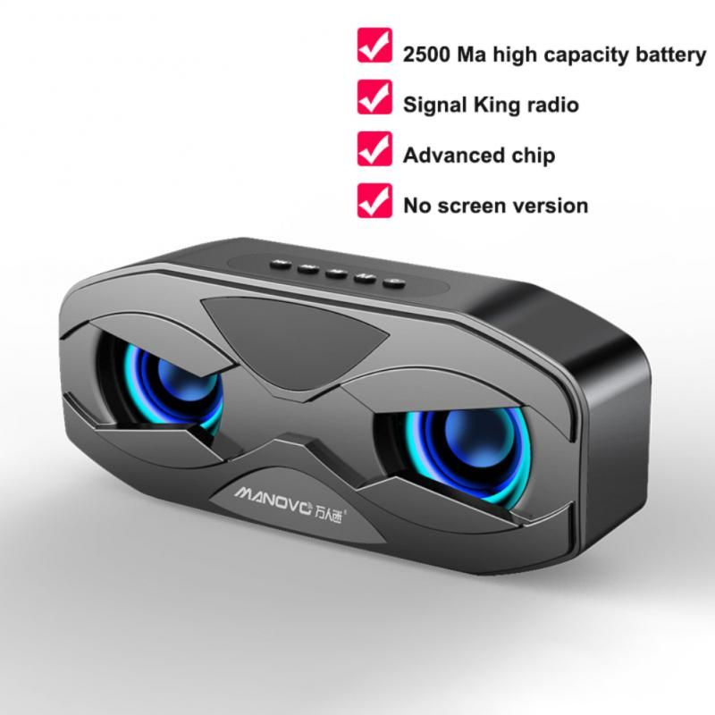 Cool Robot Design Haut-parleur Bluetooth LED Rhythm Flash Ha...