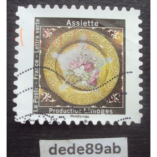Timbre France . Assiette Production Limoges . Limoges,Cité De La Céramique . Y & T 1786 7/10/2019, Oblitéré