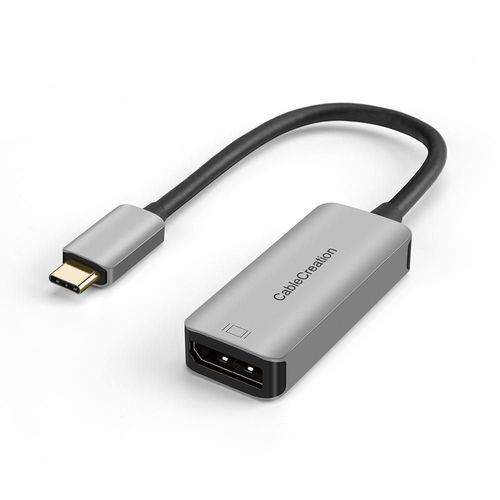 CableCreation Adaptateur USB C vers DisplayPort 8K@30Hz/4K@144Hz, Thunderbolt 3/4 Type C Mâle vers DisplayPort Femelle Adaptateur MacBook, CD0718