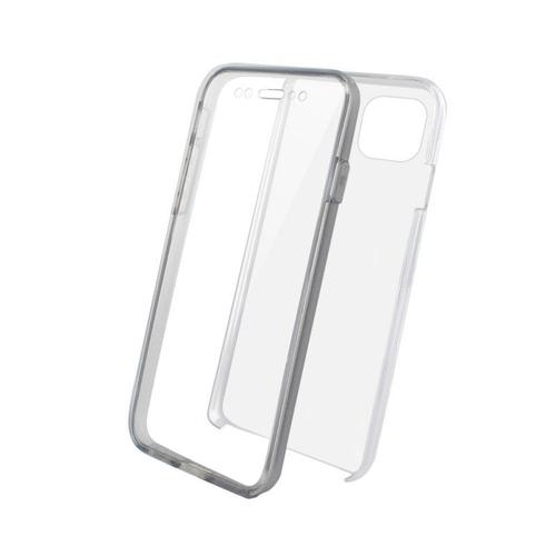 Coque Semi-Rigide 360° Pour Iphone 13 Pro - Transparente / Grise