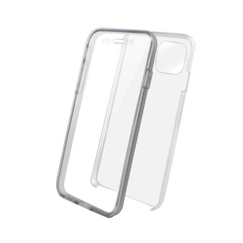 Coque Semi-Rigide 360? Pour Iphone 13 Pro Max - Transparente / Grise