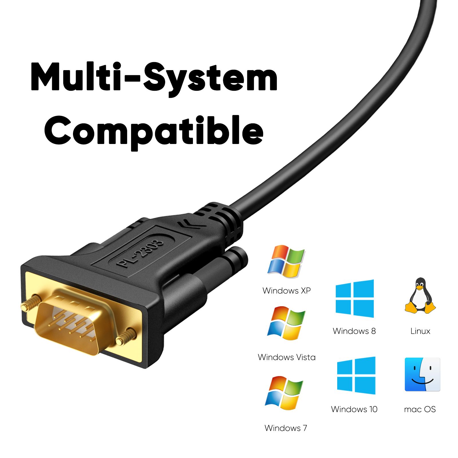 CableCreation Cble USB vers RS232 mle DB9 Adaptateur de po... - 5