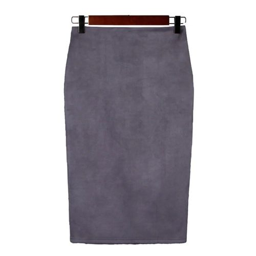 Jupe Crayon Mi-Longue En Daim Pour Femmes,Jupe Crayon Multi-Documents,High Street,Printemps,Été,Basique,Tambour Tubulaire,Jupes Con,Saia,2024