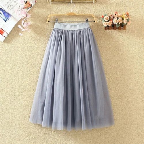 Jupes Plissées En Maille Taille Haute Élastique Pour Femmes,Jupe En Tulle D'été,Jupes De Bureau Coréennes Élégantes,Streetwear Pour Dames