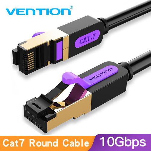 Vention Cat7 Câble Ethernet RJ45 Gigabit Réseau LAN Câble RJ45 Patch Cord  1m2m3m4m5m10m40m pour PC Routeur Ordinateur Portable Câble Ethernet, CAT7  ICD- 10M