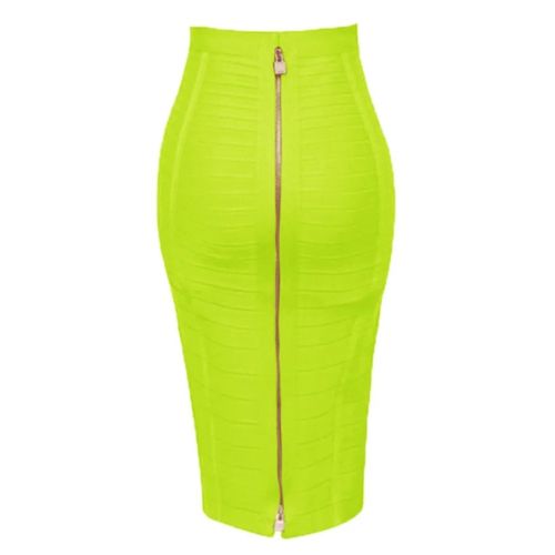 Jupe Crayon Moulante Et Élastique De 16 Couleurs Différentes Pour Femme,Vêtement Sexy À Fermeture Éclair,Tailles Xl,Xxl,Orange,Bleu,Noir,Rouge,Blanc,Rose,Été,58cm