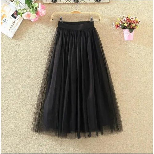 Ohryiyie Maxi Longue Jupe En Tulle Femmes 2023 Automne Hiver Élastique Taille Haute Robe De Bal Jupe Femme Adulte Tutu Jupe Jupe Longue