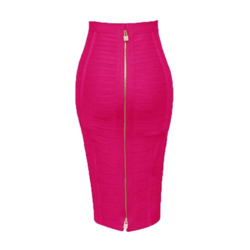 Jupe Crayon Moulante Et Élastique De 16 Couleurs Différentes Pour Femme,Vêtement Sexy À Fermeture Éclair,Tailles Xl,Xxl,Orange,Bleu,Noir,Rouge,Blanc,Rose,Été,58cm
